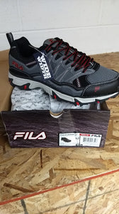 Fila Ever Grand At shoes, gray/black/red, size 10