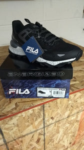 Fila Santiago Energized Shoes, black/grey combo, size 9