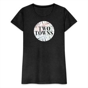 Two Towns Band Women’s Premium T-Shirt - charcoal grey